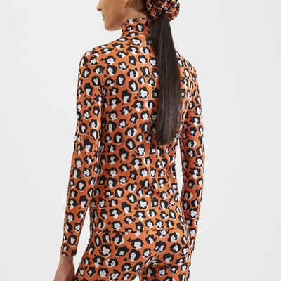 Shop La Doublej Turtleneck In Lady Leopard