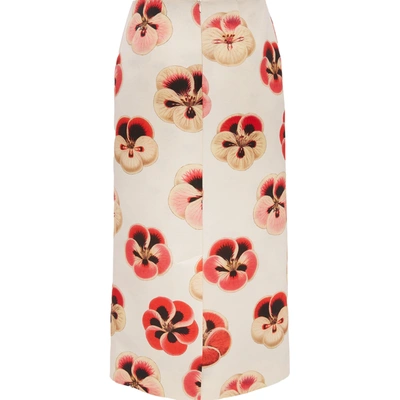 Shop La Doublej Pencil Skirt In Pansy