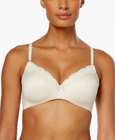 Shop Maidenform Comfort Devotion Extra Coverage Shaping With Lift Wireless Bra 9456 In Ivory (nude )