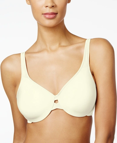 Shop Lilyette By Bali Minimizer Plunge Into Comfort Keyhole Underwire Bra 904 In Pearl (nude )
