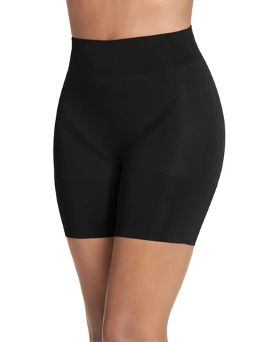 Shop Jockey Women's Slimmers Breathe Mid-rise Mid-length Shorts 4238 In Black