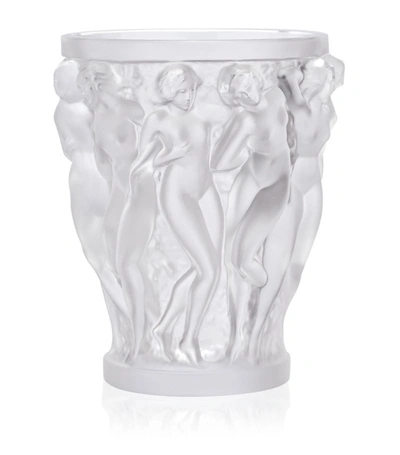 Shop Lalique La Bacchantes Clear Vase (14.6cm)