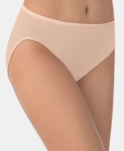 Shop Vanity Fair Illumination Hi-cut Brief Underwear 13108, Also Available In Extended Sizes In Rose Beige (nude )