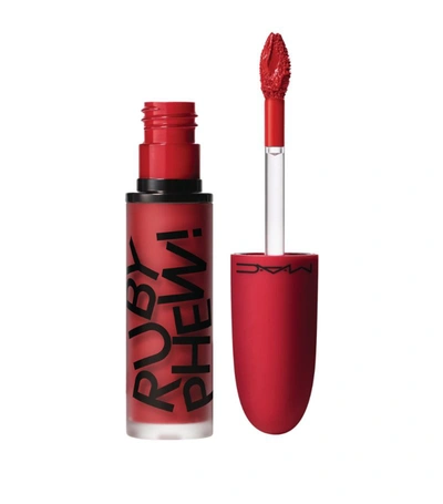 Shop Mac Retro Matte Liquid Lip Ruby Phew 21 In Red