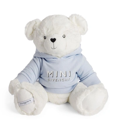 Shop Givenchy Kids Logo Teddy Bear (40cm) In Blue