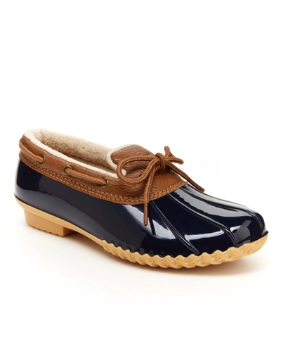 Shop Jbu Woodbury Women's Casual Duck Shoe Women's Shoes In Navy/tan
