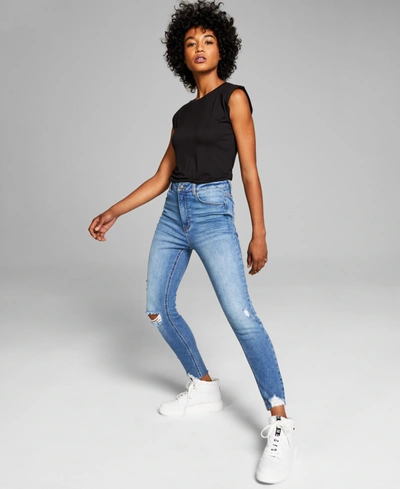 Shark bite cheap skinny jeans