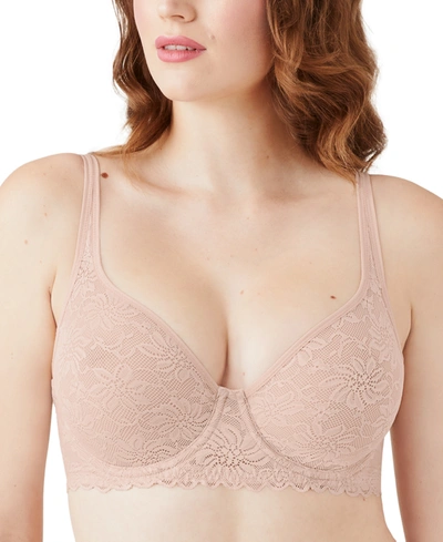 Shop Wacoal Women's Soft Sense Underwire Bra 851334 In Rose Dust (nude )
