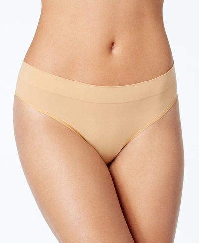 Shop Dkny Seamless Litewear Thong Underwear Dk5016 In Glow- Nude