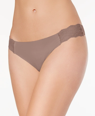 Shop B.tempt'd By Wacoal B. Bare Thong Underwear 976267 In Antler (nude )