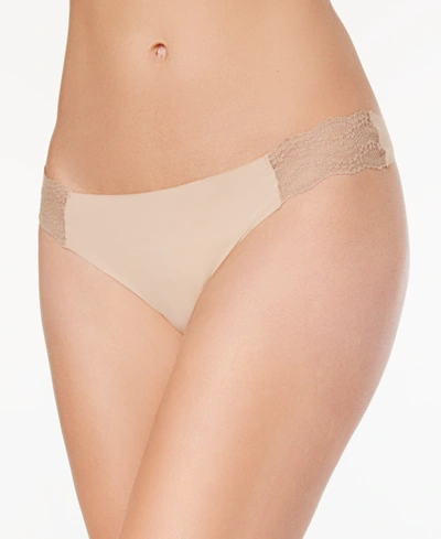 Shop B.tempt'd By Wacoal B. Bare Thong Underwear 976267 In Au Natural (nude )