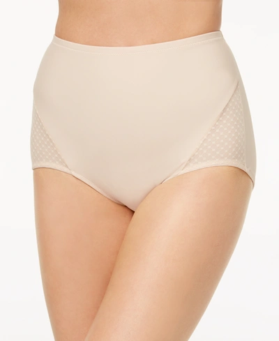 Bali Women's Light Tummy-control Lace Support 2pk Brief Underwear X372 In  Tan/beige