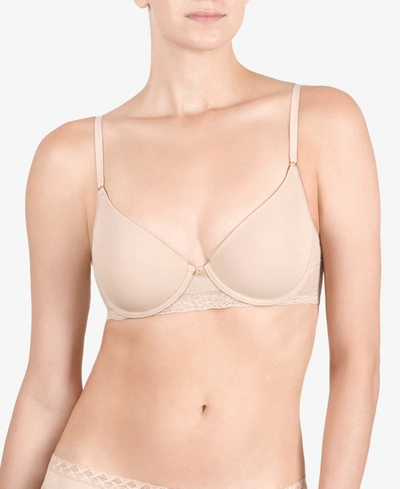Shop Natori Bliss Perfection Contour Stretch Bra 721154 In Cafe (nude )