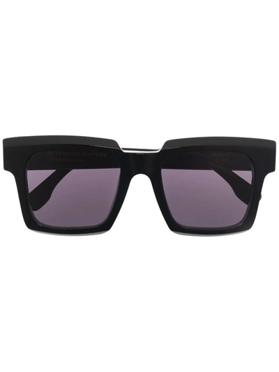 Shop Retrosuperfuture Tinted Square-frame Sunglasses In Black