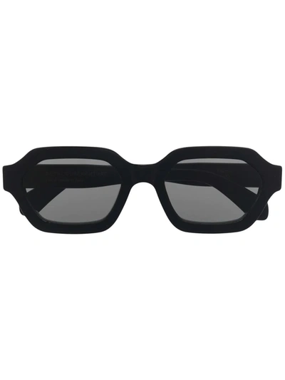 Retrosuperfuture Pooch Geometric-frame Sunglasses In Black