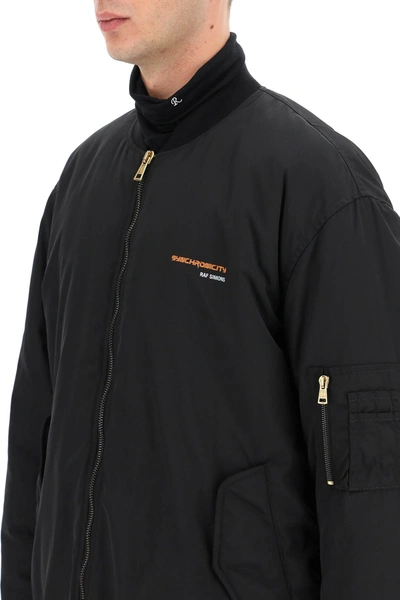 Raf Simons Synchronicity Oversized Padded Jacket In Black