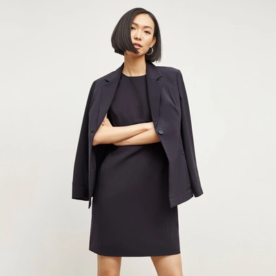 Shop M.m.lafleur The Maaza Dress - Origamitech In Cool Charcoal