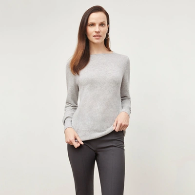 Shop M.m.lafleur The Marnie Sweater - Cashmere In Light Heather Gray
