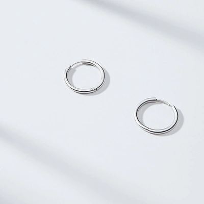 M.m.lafleur The Claressa Earrings - Small Silver In Silver