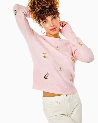 Shop Lilly Pulitzer Women's Kalaya Sweater In Pink Size Medium -