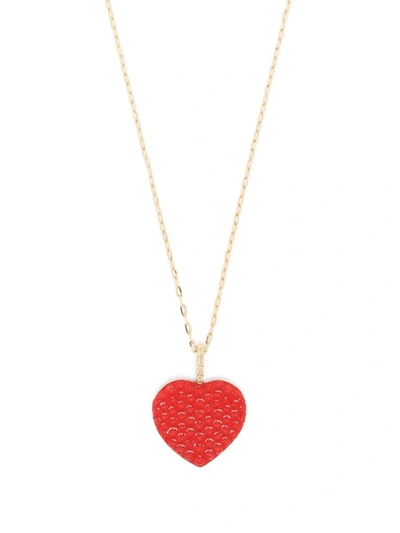 Shop Gaya 14kt Gold Maxi Heart Pendant Necklace