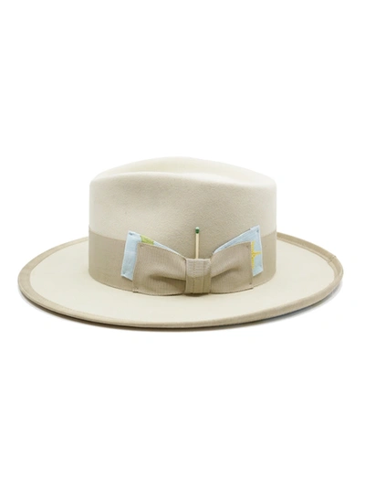 Shop Nick Fouquet Classic Fedora Hat Bone