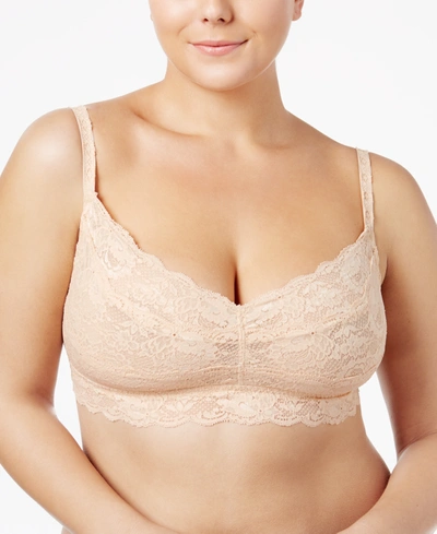 Shop Cosabella Plus Size Never Say Never Lace Sweetie Bralette Never1301p, Online Only In Blush- Nude