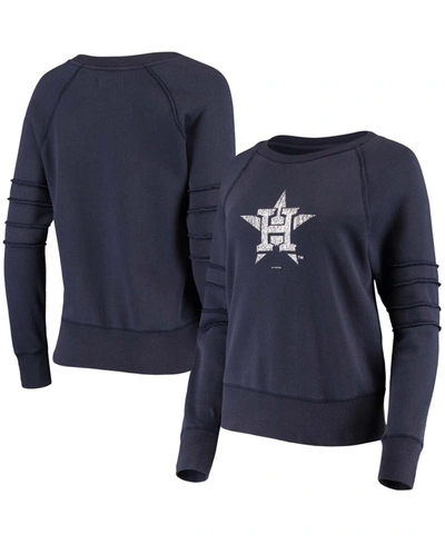 Shop Touché Women's Navy Houston Astros Bases Loaded Scoop Neck Sweatshirt