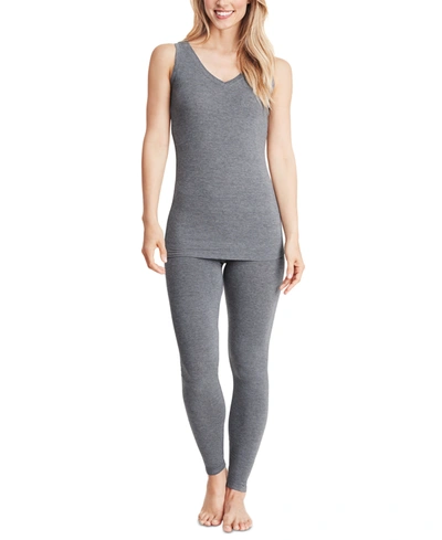Shop Cuddl Duds Softwear With Stretch Reversible Tank In Charcoal Heather