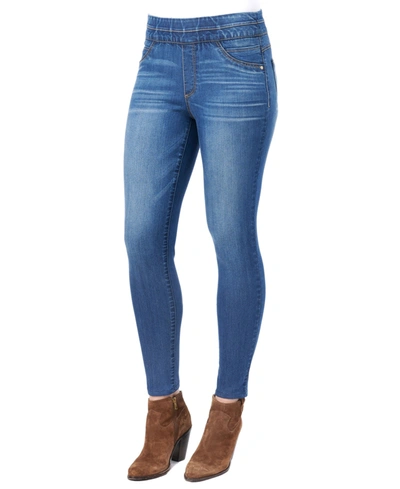Shop Democracy Women's "ab"solution High Rise Glider Jeans In Blue