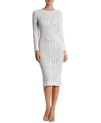 Shop Dress The Population Emery Sequined Bodycon Dress In White