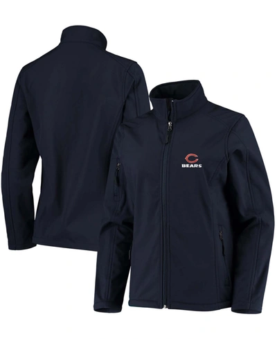 Shop Dunbrooke Women's Navy Chicago Bears Full-zip Sonoma Softshell Jacket