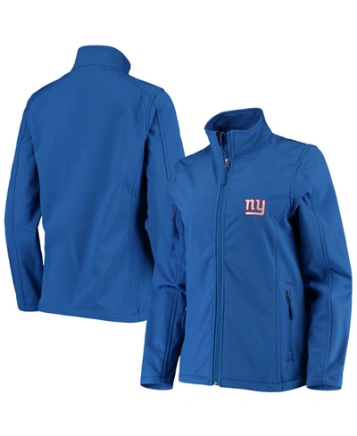 Shop Dunbrooke Women's Royal New York Giants Full-zip Sonoma Softshell Jacket In Royal Blue