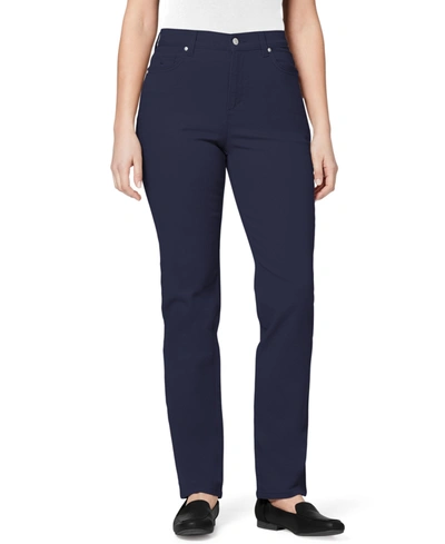 Shop Gloria Vanderbilt Women's Amanda Average Length Jeans In Marine Navy