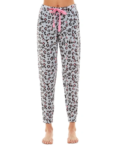 Shop Jaclyn Intimates Whisper Luxe Jogger Pajama Pants In Spotty Felix