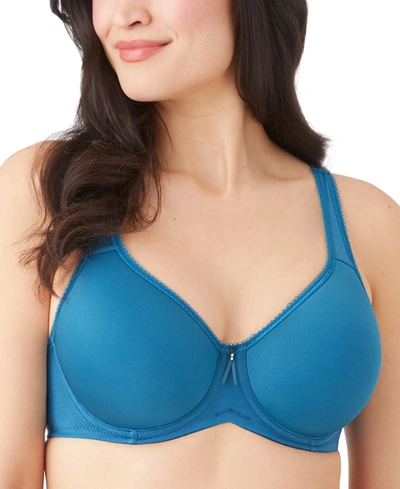 Shop Wacoal Basic Beauty Underwire T-shirt Bra 853192 In Blue Coral
