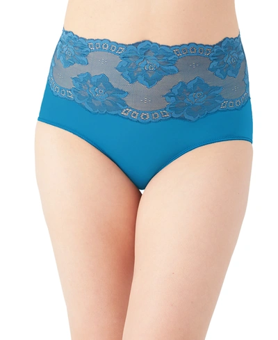 Shop Wacoal Women's Light & Lacy Brief Underwear 870363 In Blue Coral