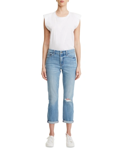 Shop Jen7 Slim-fit Boyfriend Jeans In Wisteria