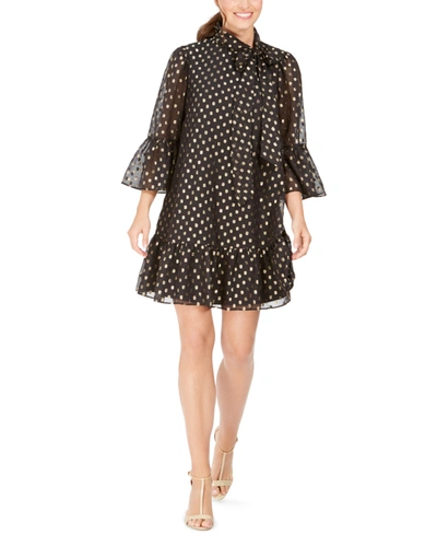 Calvin klein black cheap and gold dress