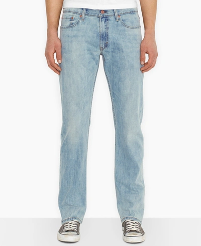 Shop Levi's Men's 514 Straight Fit Jeans In Blue Stone Stretch
