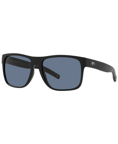 Shop Costa Del Mar Spearo Xl Polarized Sunglasses, 6s9013 59 In Matte Black/gray P