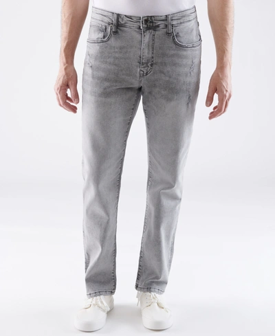 Shop Lazer Men's Straight-fit Stretch Jean In Gray