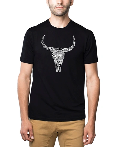 Shop La Pop Art Men's Premium Word Art T-shirt In Black