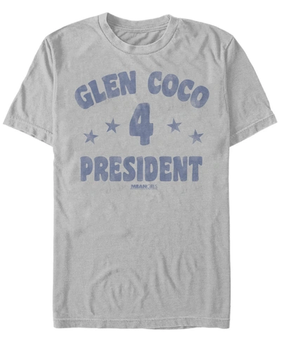 Shop Fifth Sun Men's Glen Coco 4 President Text Short Sleeve T- Shirt In Silver