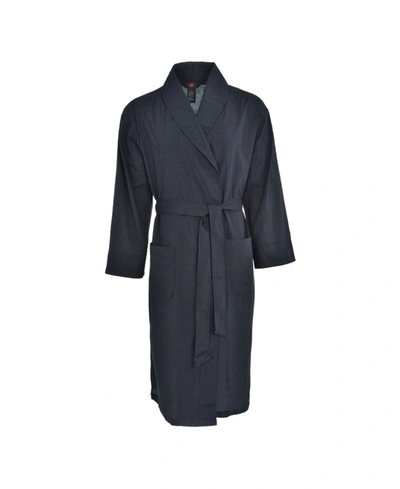 Shop Hanes Platinum Closeout! Hanes Men's Big And Tall Woven Shawl Robe In Black