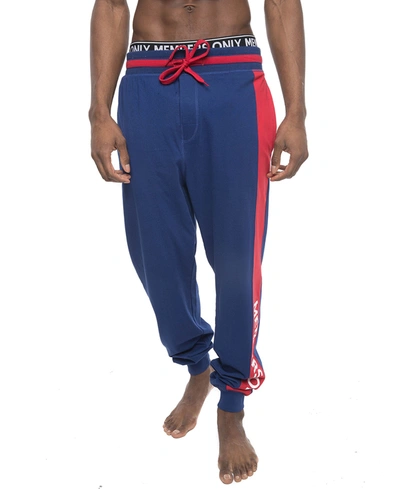 Shop Members Only Men's Jogger Lounge Pant In Blue/red