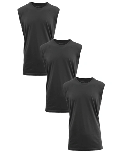 Shop Galaxy By Harvic Men's Muscle Tank Top, Pack Of 3 In Black X