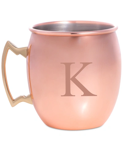 Shop Bey-berk Monogrammed Moscow Mule Mug In 'k'