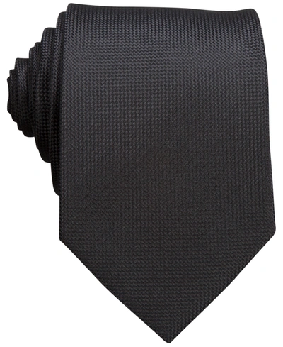 Shop Perry Ellis Men's  Oxford Solid Tie In Black