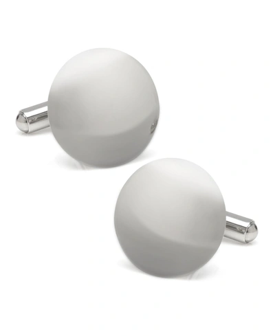 Shop Ox & Bull Trading Co. Ox Bull & Trading Co Dome Cufflinks In Silver